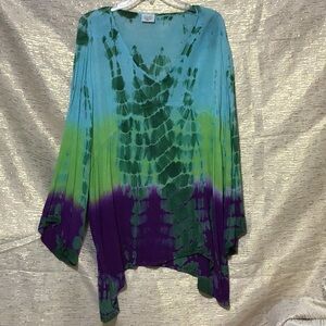 Greater Good India BEAUTIFUL Flowing Ladies Tunic Sz 3X